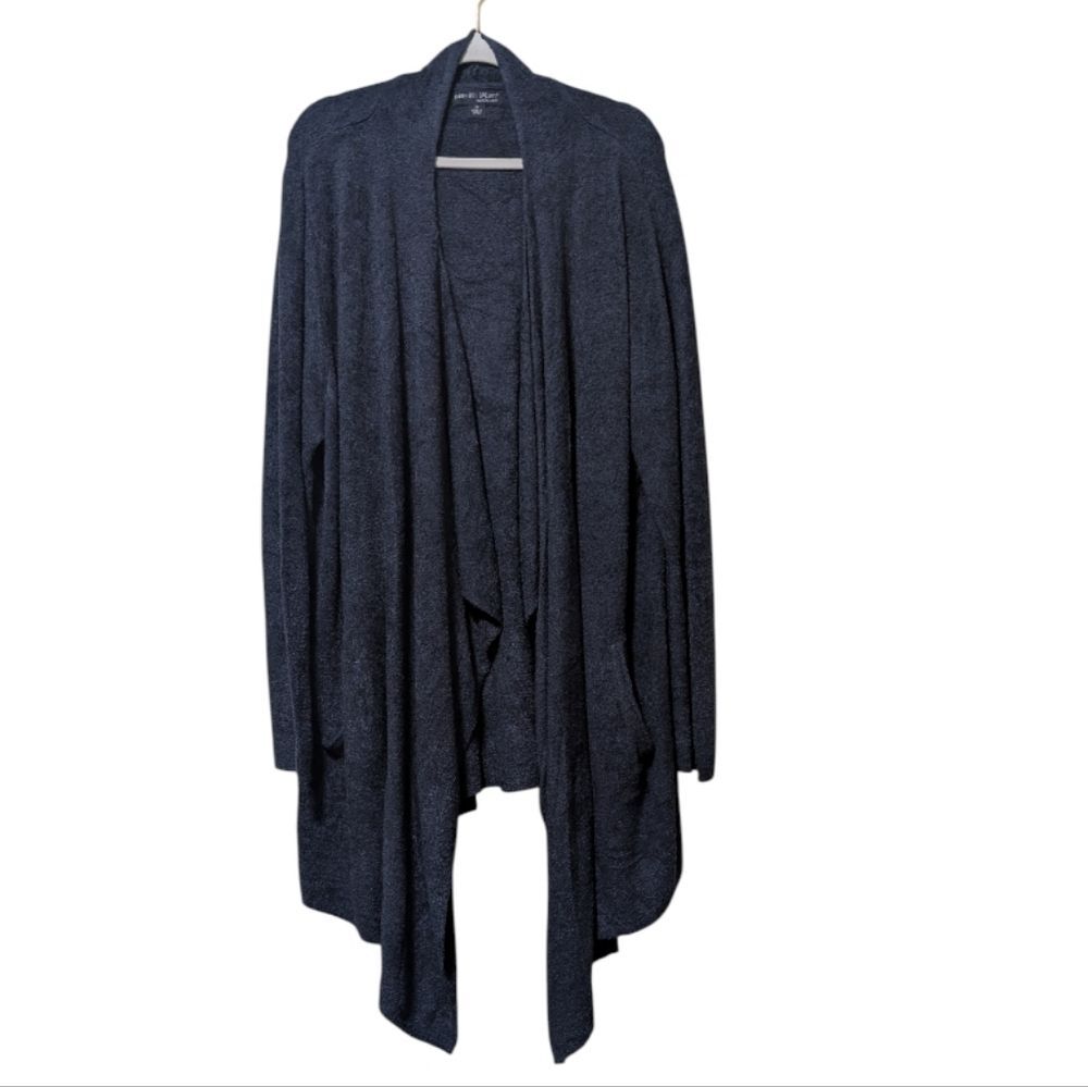 Barefoot Dreams CozyChic Lite Island Wrap Cardigan Style 903 navy blue size 3X